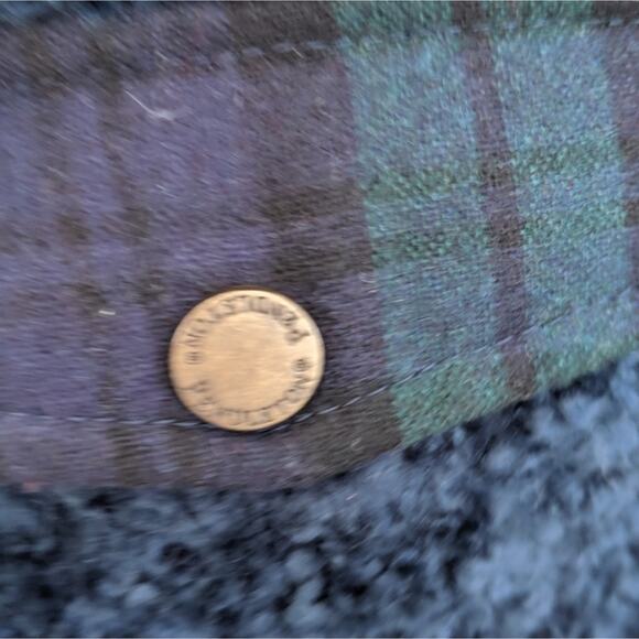 Women's Pendleton Fuzzy Zip Navy Plaid Fleece Jacket Medium Pockets Fall - Picture 3 of 10